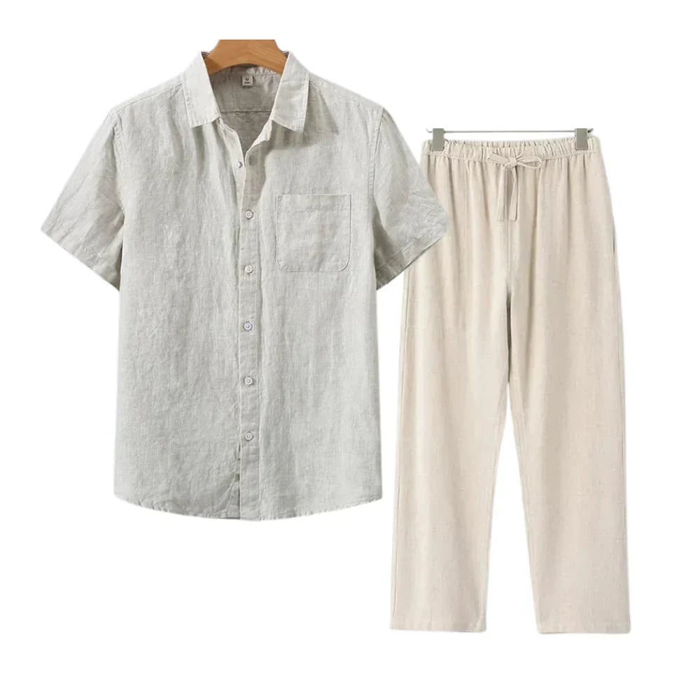 ECHELON™ | LINEN COMBO SHORT SLEEVE