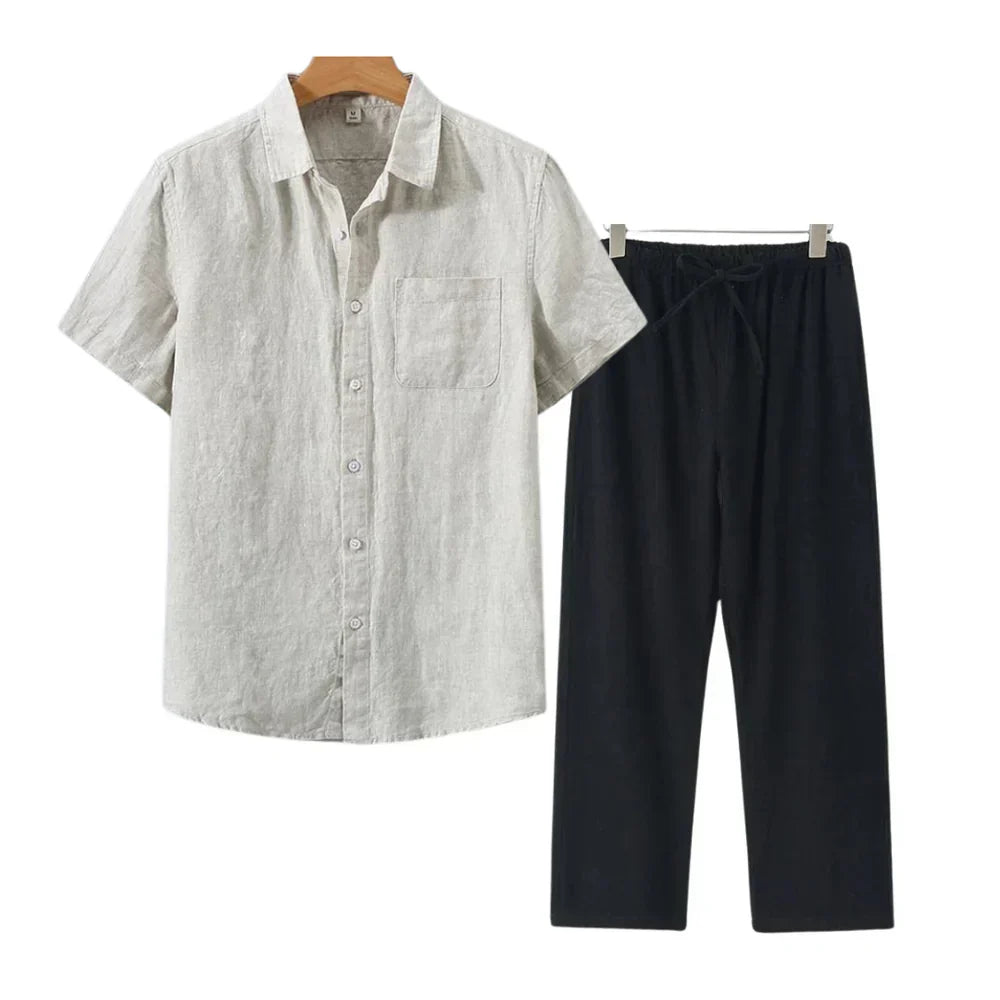 ECHELON™ | LINEN COMBO SHORT SLEEVE