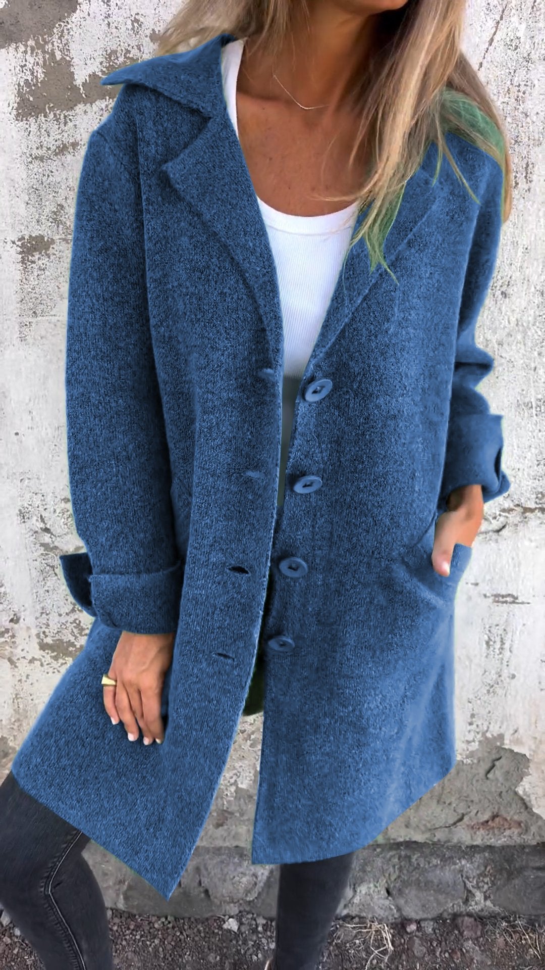 Chic Lapel Long Coat