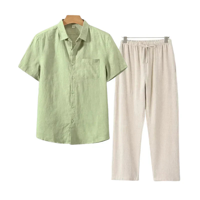 ECHELON™ | LINEN COMBO SHORT SLEEVE