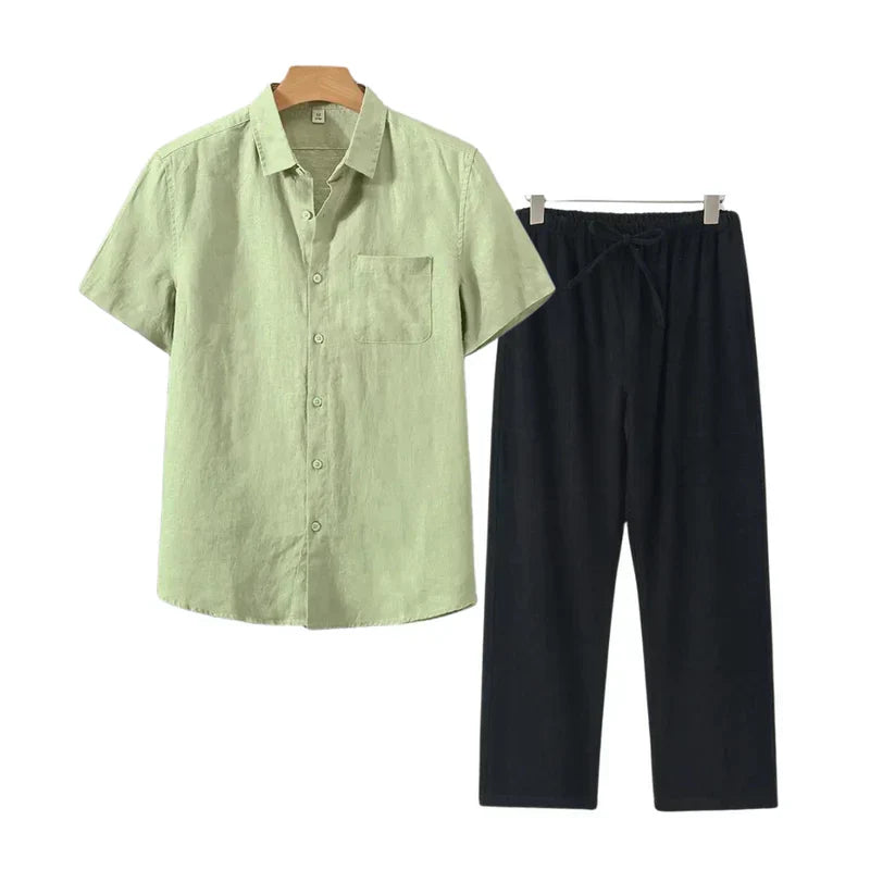 ECHELON™ | LINEN COMBO SHORT SLEEVE