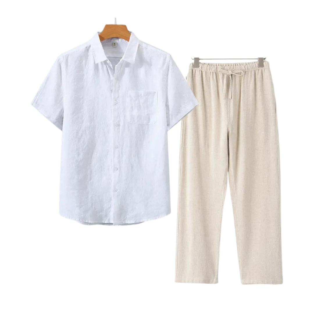 ECHELON™ | LINEN COMBO SHORT SLEEVE