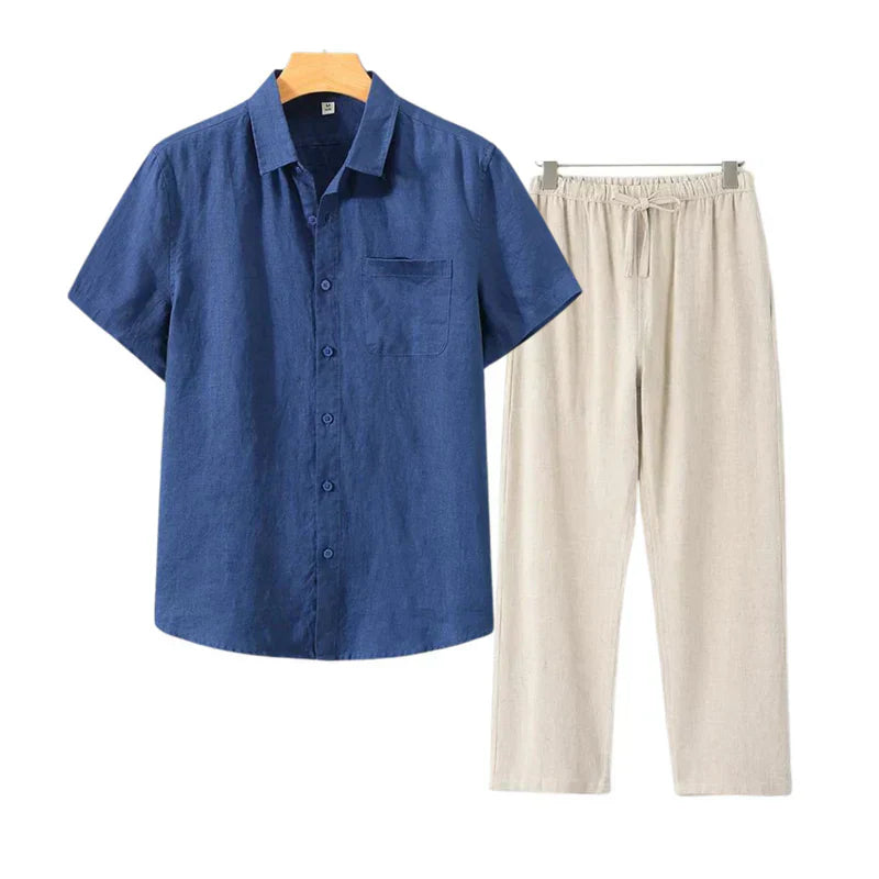 ECHELON™ | LINEN COMBO SHORT SLEEVE