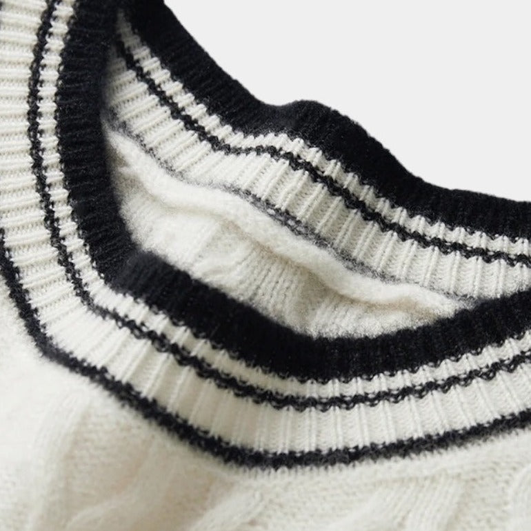 ECHELON™ | WOOL ROUND NECK KNITTED SWEATER