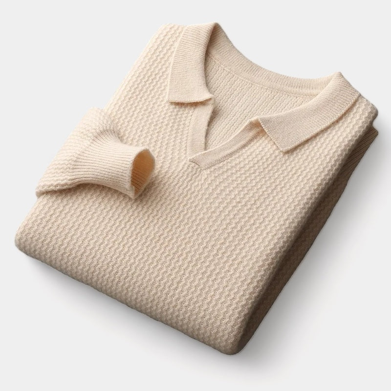 ECHELON™ | WOOL FLAP COLLAR SWEATER