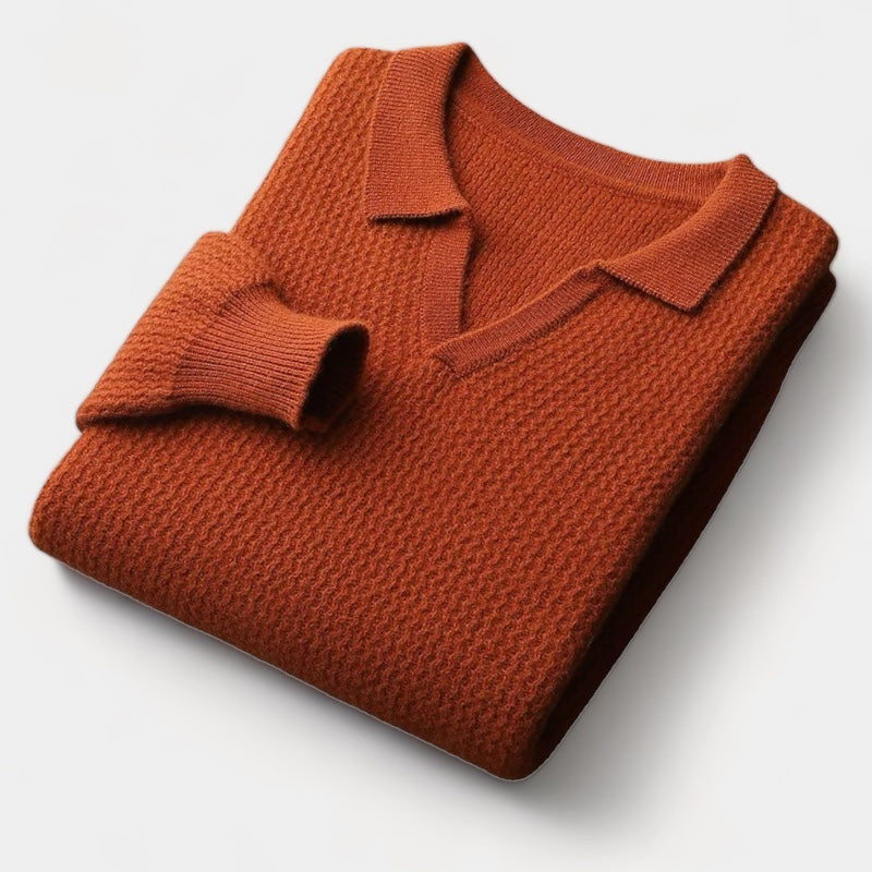 ECHELON™ | WOOL FLAP COLLAR SWEATER