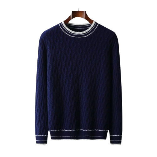 ECHELON™ | WOOL ROUND NECK KNITTED SWEATER